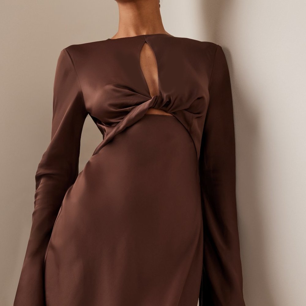 Significant Other Molly Twisted Satin Dress